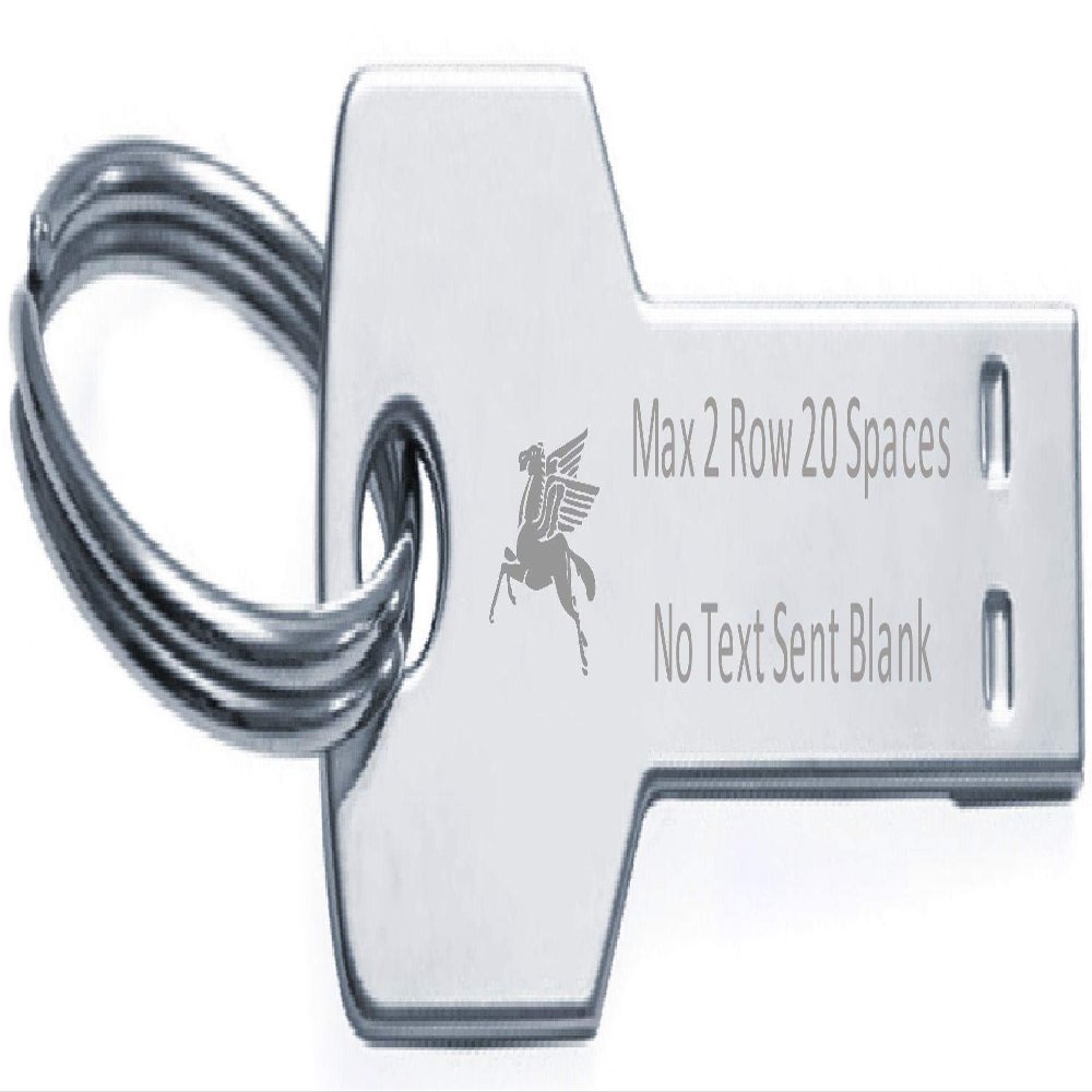 Keyring Flash Memory Stick Key USB 16GB Text Greek Pegasus Horse Engraved