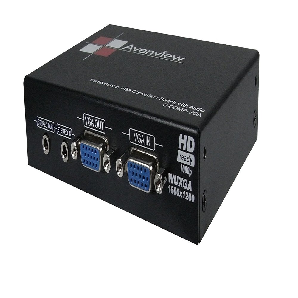 Avenview - C-COMP-VGA - Component/VGA to VGA Converter/Switch with Audio