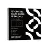 Hudson Hi-Fi Flexible Archival-Grade Vinyl Jacket Outer Sleeves 100 Pack Crystal Clear Polypropylene, Anti-Static & Acid-Free view 1