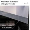 Hudson Hi-Fi Flexible Archival-Grade Vinyl Jacket Outer Sleeves 100 Pack Crystal Clear Polypropylene, Anti-Static & Acid-Free view 4