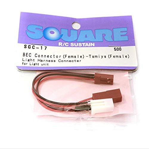 Square R/C BEC Conversion Connectors (for Tamiya Light Unit)