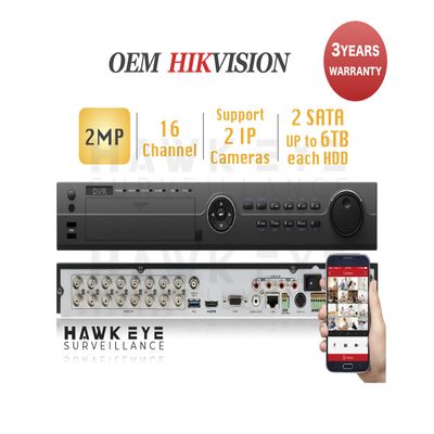 16CH HD TVI 1080P DVR - Surveillance Digital Video Recorder 16CH HD-TVI/CVI/AHD H264 Full-HD HDMI/VGA/BNC Video Output for Home & Business Analog& IP Camera Support Mobile App