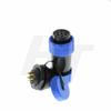 HangTon HE21 7 Pin Connector Power Industrial Waterproof IP68 Electrical Automotive Circular Connector Female Cable Plug Male Panel Mount Socket, 15Amp view 2