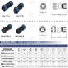 HangTon HE21 7 Pin Connector Power Industrial Waterproof IP68 Electrical Automotive Circular Connector Female Cable Plug Male Panel Mount Socket, 15Amp view 3