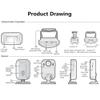 SuperInk 1 Pack Remote Controller Wireless PIR Motion Detector Alert Multi-Function Sensing Door Bell Gate Entry Welcome Chime Doorbell Burglar Security Alarm view 4