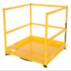 Vestil MEZZ-R5-4848 Steel Rotating Mezzanine Safety Gate System 53 in. x 53 in. x 42-3/16 in. 5,000 Lb. Capacity Yellow view 2