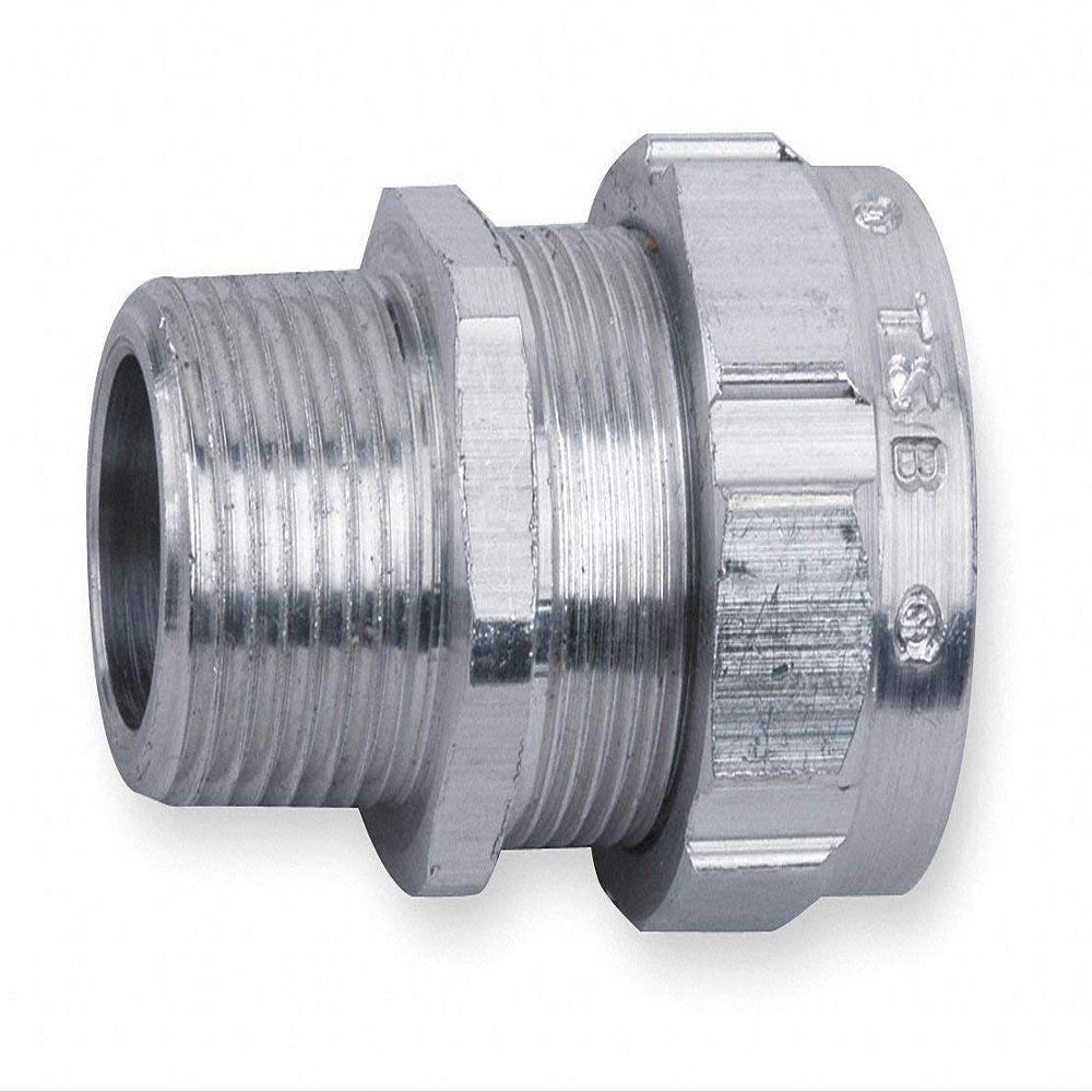 Thomas & Betts 2921AL Cord Connector, Liquidtight, Straight, 1/2", Aluminum- Pack of 5