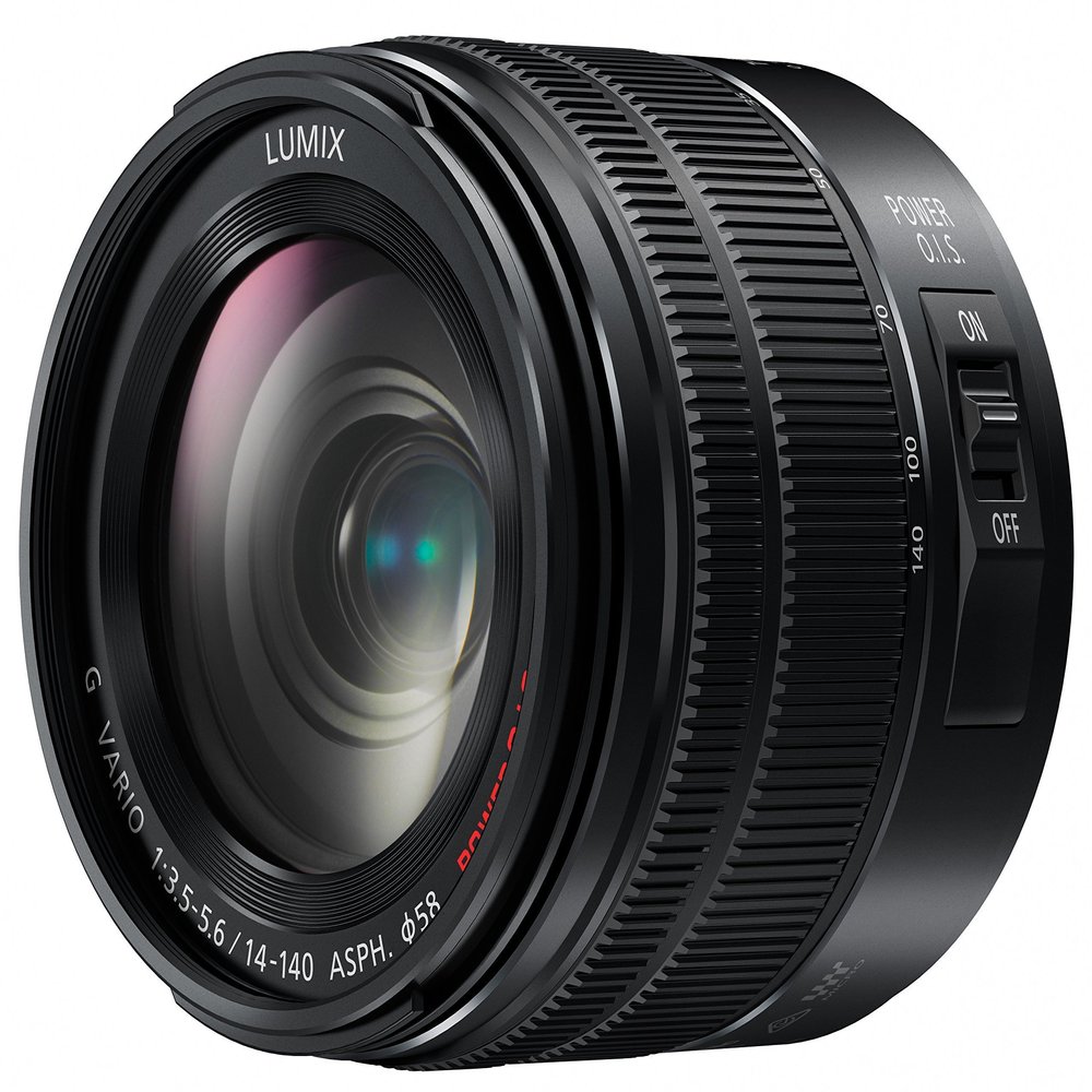 PANASONIC LUMIX G Vario Lens, 14-140MM, F3.5-5.6 ASPH, MIRRORLESS Micro Four Thirds, Power Optical I.S, H-FS14140AK (USA Black) (Renewed)