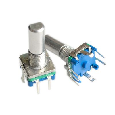 Chironal 5pcs/lot Rotary Encoder,Code switch/EC11/ Audio Digital Potentiometer,with Switch,5Pin, Handle Length 20mm