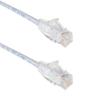 CablesAndKits - Cat6 Slim Snagless 5ft White Ethernet Cable, High-Density PVC Jacket (CM), Pure Copper, RJ45 Computer & Networking Patch Cord - Lifetime Wty view 1