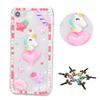 STENES Bling Case Compatible with iPod Touch 6 Case - 3D Handmade Unicorn Heart Star Rhinestone Cover Case Compatible with iPod Touch 5 / iPod Touch 6 - Pink view 1