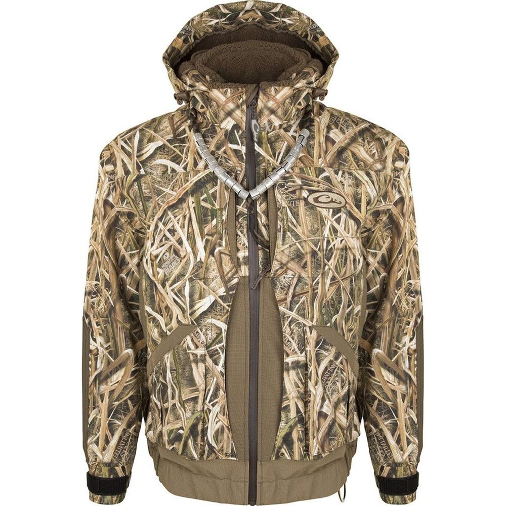 Drake Guardian Elite Boat & Blind Jacket, Shell Weight, Color: Blades, Size: Large (DW6019-013-3)