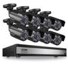 ZOSI 16CH 1080P Surveillance Cameras System Outdoor H.265+ 16Channel 1080P Security DVR Recorder and 8pcs 1080P Weatherproof Bullet Cameras,80ft Night Vision, Motion Alert,Remote Access(No HDD) view 1