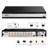 ZOSI 16CH 1080P Surveillance Cameras System Outdoor H.265+ 16Channel 1080P Security DVR Recorder and 8pcs 1080P Weatherproof Bullet Cameras,80ft Night Vision, Motion Alert,Remote Access(No HDD) view 3