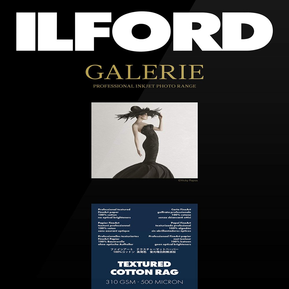 Ilford Galerie Prestige Textured Cotton Rag 310 GSM A3 297 mm x 420 mm 25 Sheets
