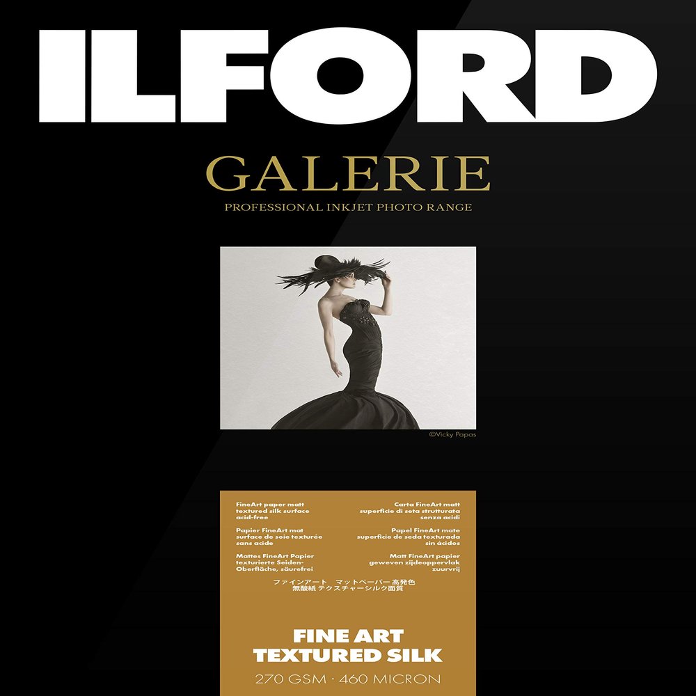 Ilford Galerie Prestige Fine Art Textured Silk 270gsm A3 +; 329 x 483 mm 25 Sheets
