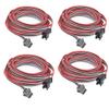 HUALAND 4 pcs/Pack 2M 6.56ft 3 Pin JST SM Male Female Plug LED Connector Cable for WS2812B WS2811 SK6812 Symphony LED Lights with connectorsSM3P Buckle Free Welding Plug Light Controller Wire view 1