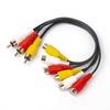 Xenocam 3 RCA Male Jack to 6 RCA Female Plug Splitter Audio Video Av Adapter Cable view 1
