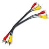 Xenocam 3 RCA Male Jack to 6 RCA Female Plug Splitter Audio Video Av Adapter Cable view 4