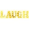 Creation Core 8.7" Tall Large LED Laugh Marquee Signs Battery Operated Warm White Light Up Letters for Tabletop Shelf Home Wall Office Decoration, Laugh view 1