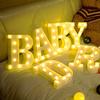 Creation Core 8.7" Tall Large LED Laugh Marquee Signs Battery Operated Warm White Light Up Letters for Tabletop Shelf Home Wall Office Decoration, Laugh view 4