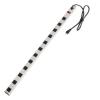 Inland 12 Outlet Long Aluminum Heavy Duty Power Strip with 3FT 14AWG Cord, 15A/1875W, Wide Spaced Outlets, ETL Listed Electrical Outlet Extender, Outlet Splitter, Ideal for Office, Garage, Workshop view 1