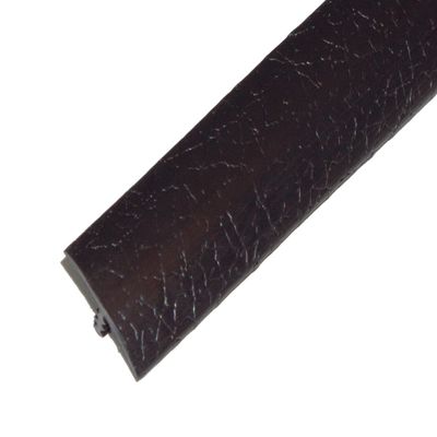 T-Molding.com 20ft Roll of Black with Leather Texture 3/4" Plastic Tee Moulding for Arcade Game Cabinets, Counters, Shelves, or Tables