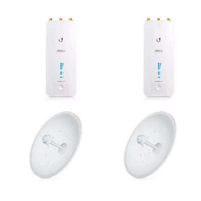 Antenna RocketDish LW RD-5G30-LW 2Pack 30dBi 5GHz with Rocket 5ac R5AC-Prism 2Pack BaseStation 5GHz airPrism Technology