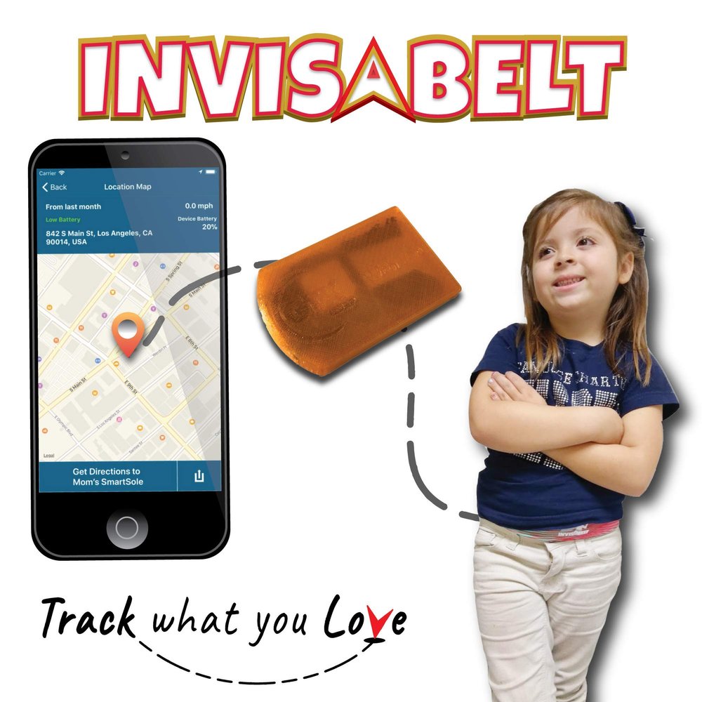 GPS Invisabelt (M/L 22-28 Waist (5-12), Heather Pink)