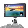 FEELWORLD F570 5.7" Small 4K Broadcast Monitor IPS Screen Vlog Monitor with Tilt Arm, Mini Quick Release Plate for Sony,Nikon,Canon DSLR and Gimbals view 1