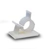25 Medium Pack Adjustable Cable Tie Clips Adhesive Wire Clips Nylon Wire Clamps for Car, Home and Office, White view 1