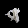 25 Medium Pack Adjustable Cable Tie Clips Adhesive Wire Clips Nylon Wire Clamps for Car, Home and Office, White view 2