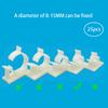 25 Medium Pack Adjustable Cable Tie Clips Adhesive Wire Clips Nylon Wire Clamps for Car, Home and Office, White view 3