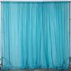 AK TRADING CO. 120" Wide (10Ft Wide) IFR Sheer Voile Drape Panels for Backdrop, Wedding Events, Ceiling Drapes, Event Masking, & Decor - Select from 6ft to 50ft Length. (10 feet x 14 feet, Turquoise) view 1