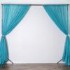 AK TRADING CO. 120" Wide (10Ft Wide) IFR Sheer Voile Drape Panels for Backdrop, Wedding Events, Ceiling Drapes, Event Masking, & Decor - Select from 6ft to 50ft Length. (10 feet x 14 feet, Turquoise) view 2
