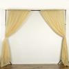 AK TRADING CO. 120" Wide (10Ft Wide) IFR Sheer Voile Drape Panels for Backdrop, Wedding Events, Ceiling Drapes, Event Masking, & Decor - Select from 6ft to 50ft Length. (10 feet x 14 feet, Champagne) view 2