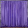 AK TRADING CO. 120" Wide (10Ft Wide) IFR Sheer Voile Drape Panels for Backdrop, Wedding Events, Ceiling Drapes, Event Masking, & Decor - Select from 6ft to 50ft Length. (10 feet x 14 feet, Purple) view 1