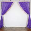 AK TRADING CO. 120" Wide (10Ft Wide) IFR Sheer Voile Drape Panels for Backdrop, Wedding Events, Ceiling Drapes, Event Masking, & Decor - Select from 6ft to 50ft Length. (10 feet x 14 feet, Purple) view 2