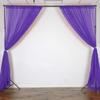 AK TRADING CO. 120" Wide (10Ft Wide) IFR Sheer Voile Drape Panels for Backdrop, Wedding Events, Ceiling Drapes, Event Masking, & Decor - Select from 6ft to 50ft Length. (10 feet x 14 feet, Purple) view 3