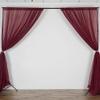 AK TRADING CO. 120" Wide (10Ft Wide) IFR Sheer Voile Drape Panels for Backdrop, Wedding Events, Ceiling Drapes, Event Masking, & Decor - Select from 6ft to 50ft Length. (10 feet x 14 feet, Burgundy) view 2