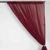 AK TRADING CO. 120" Wide (10Ft Wide) IFR Sheer Voile Drape Panels for Backdrop, Wedding Events, Ceiling Drapes, Event Masking, & Decor - Select from 6ft to 50ft Length. (10 feet x 14 feet, Burgundy) view 3