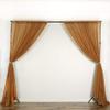 AK TRADING CO. 120" Wide (10Ft Wide) IFR Sheer Voile Drape Panels for Backdrop, Wedding Events, Ceiling Drapes, Event Masking, & Decor - Select from 6ft to 50ft Length. (10 feet x 14 feet, Gold) view 2
