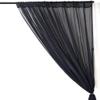 AK TRADING CO. 120" Wide (10Ft Wide) IFR Sheer Voile Drape Panels for Backdrop, Wedding Events, Ceiling Drapes, Event Masking, & Decor - Select from 6ft to 50ft Length. (10 feet x 14 feet, Black) view 3