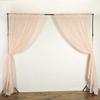 AK TRADING CO. 120" Wide (10Ft Wide) Sheer Voile Drape Panels for Backdrop, Wedding Events, Ceiling Drapes, Event Masking, & Decor - Select from 6ft to 50ft Length. (10 feet x 14 feet, Blush) view 2