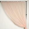 AK TRADING CO. 120" Wide (10Ft Wide) Sheer Voile Drape Panels for Backdrop, Wedding Events, Ceiling Drapes, Event Masking, & Decor - Select from 6ft to 50ft Length. (10 feet x 14 feet, Blush) view 3