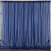 AK TRADING CO. 120" Wide (10Ft Wide) IFR Sheer Voile Drape Panels for Backdrop, Wedding Events, Ceiling Drapes, Event Masking, & Decor - Select from 6ft to 50ft Length. (10 feet x 14 feet, Navy Blue) view 1