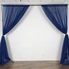 AK TRADING CO. 120" Wide (10Ft Wide) IFR Sheer Voile Drape Panels for Backdrop, Wedding Events, Ceiling Drapes, Event Masking, & Decor - Select from 6ft to 50ft Length. (10 feet x 14 feet, Navy Blue) view 3