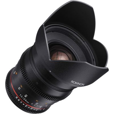 Rokinon Cine DS DS24M-NEX 24mm T1.5 ED AS IF UMC Full Frame Cine Wide Angle Lens for Sony E (Renewed)