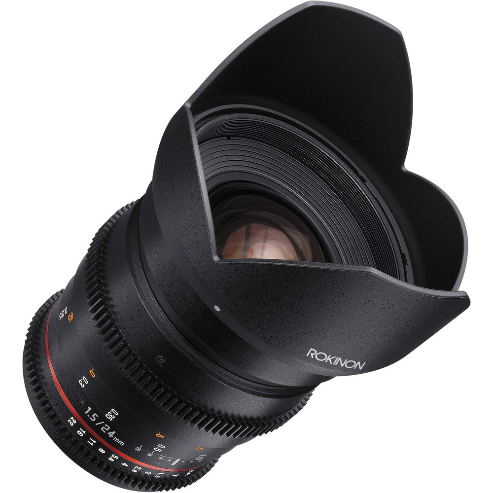 Rokinon Cine DS DS24M-NEX 24mm T1.5 ED AS IF UMC Full Frame Cine Wide Angle Lens for Sony E (Renewed)