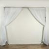 AK TRADING CO. 120" Wide (10Ft Wide) Sheer Voile Drape Panels for Backdrop, Wedding Events, Ceiling Drapes, Event Masking, & Decor - Select from 6ft to 50ft Length. (10 feet x 14 feet, White) view 2
